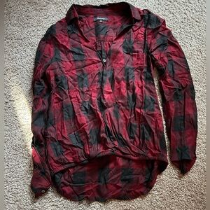 Madewell women flannel top XXS